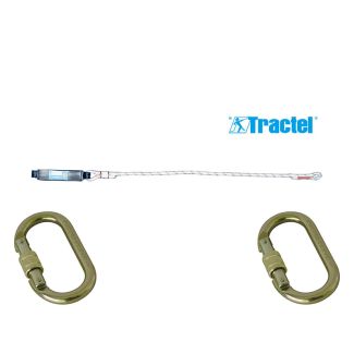 Longe drisse simple avec absorbeur d'énergie - 2 connecteurs M10 - TRACTEL