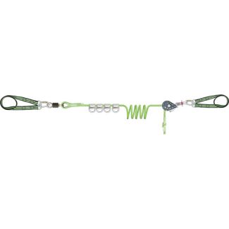 CROSS LINE 1 - Ligne de vie temporaire horizontale pour 4 utilisateurs, avec 4 navettes - KRATOS SAFETY