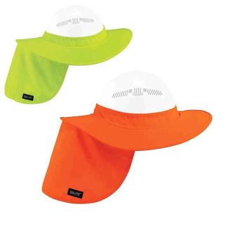 Visière avec protège-nuque pour casque de sécurité Chill-Its ® 6660 ERGODYNE - Jaune ou orange fluo