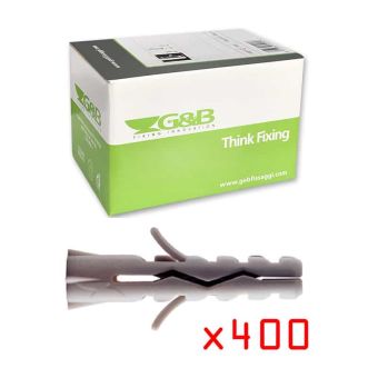 Cheville nylon Condor C14 - 14x75 mm - Boite de 400 unités pour piton d'échafaudage - G&B