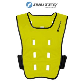 Gilet refroidissant BODYCOOL SMART COOLOVER jaune - INUTEQ - avant