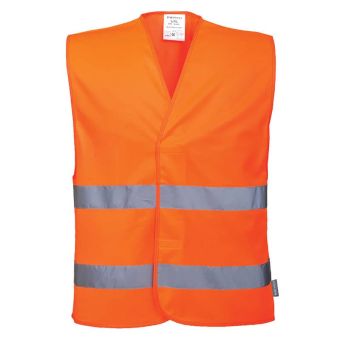 Gilet orange fluo haute-visibilité 2 bandes - C474 - PORTWEST