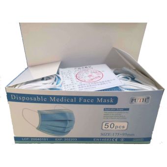 Masques chirurgicaux norme EN 14683 (Boite de 50)