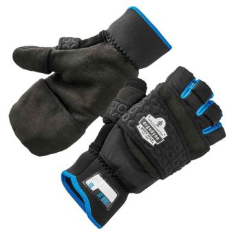 Gants de travail thermiques sans doigts / moufles rabattables ProFlex ® 816 - ERGODYNE
