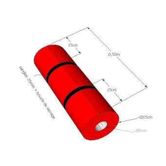 RM-TEX- Protection antichoc de tube d'échafaudage ignifuge M2