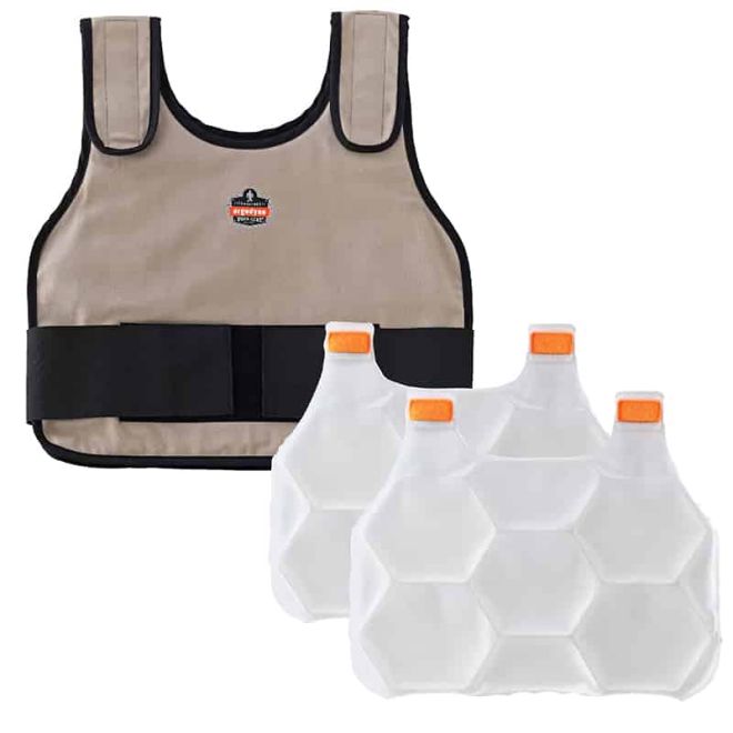 Gilet réfrigérant STANDARD Chill-Its ® 6230 ERGODYNE + pack de phases