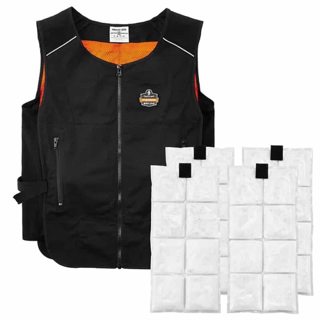 Gilet réfrigérant LÉGER Chill-Its ® 6260  ERGODYNE + pack de phases