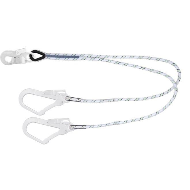 Longe fourche en corde tressée KRATOS SAFETY
Rèf: FA 40 600 10 en 1 mètre  / Rèf: FA 40 600 15 en 1,5 mètre