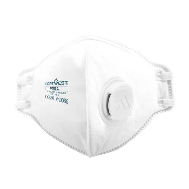 Masque FFP3 pliable à Valve DOLOMITE P351 - PORTWEST (x20)